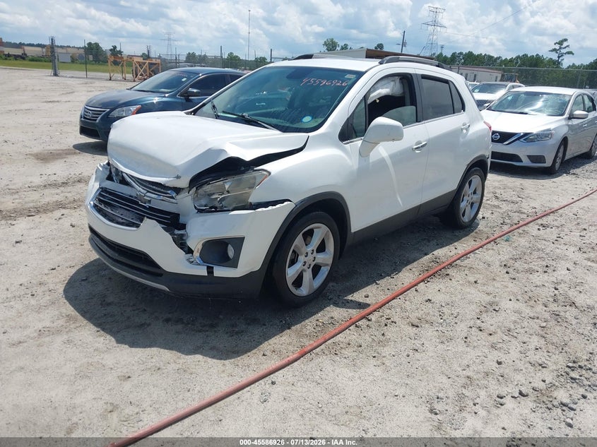 Vin: kl7cjnsb5fb199286, lot: 46085300, chevrolet trax ltz 20152