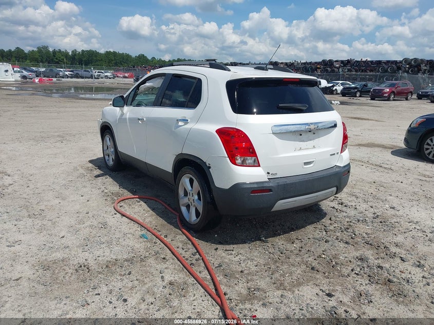 Vin: kl7cjnsb5fb199286, lot: 46085300, chevrolet trax ltz 20153