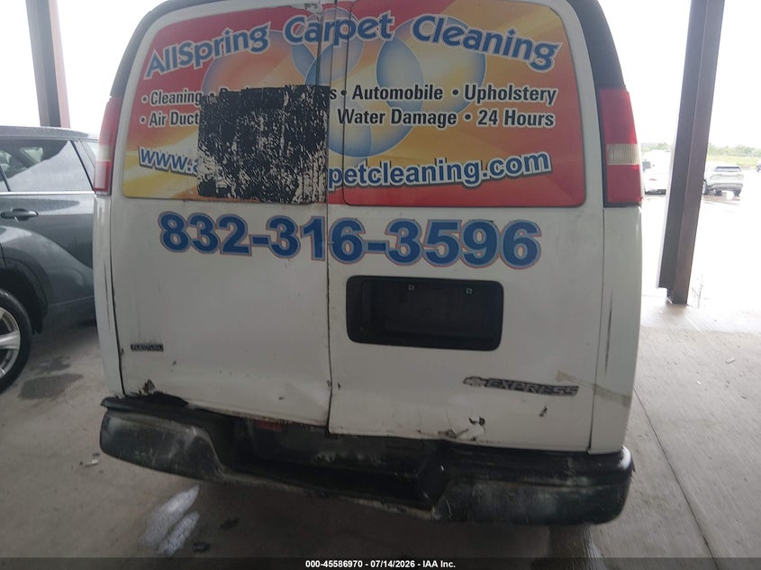 2011 Chevrolet Express 2500 Work Van VIN: 1GCWGGFA7B1132281 Lot: 45586970
