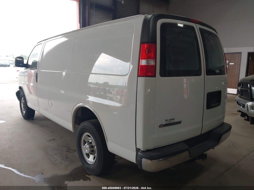 Vin: 1gcwgafp9n1239046, lot: 46085358, chevrolet express cargo rwd 2500 regular wheelbase wt 20223