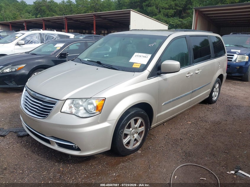 Vin: 2c4rc1bg3cr345063, lot: 46085456, chrysler town & country touring 20122