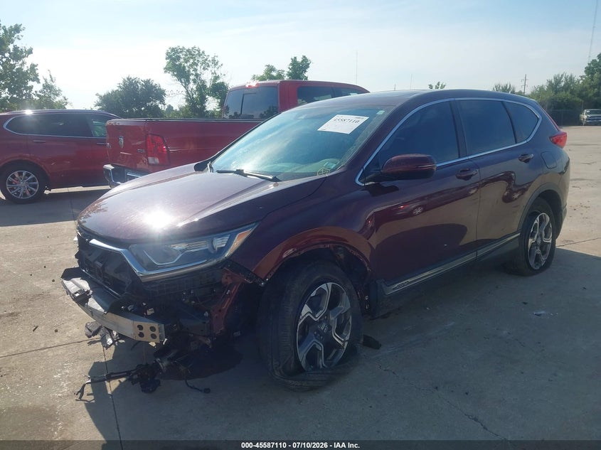 2018 Honda CR-V, Front End, IAAI, VIN 7FARW2H83JE015210 — photo 2