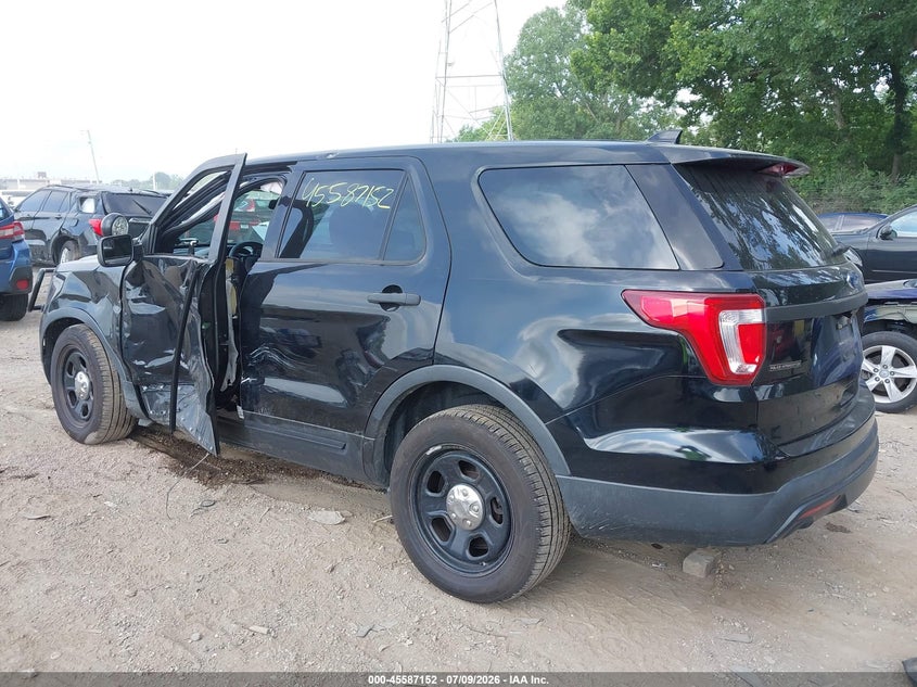 Vin: 1fm5k8ar7hgc86858, lot: 46085527, ford utility police interceptor 20173