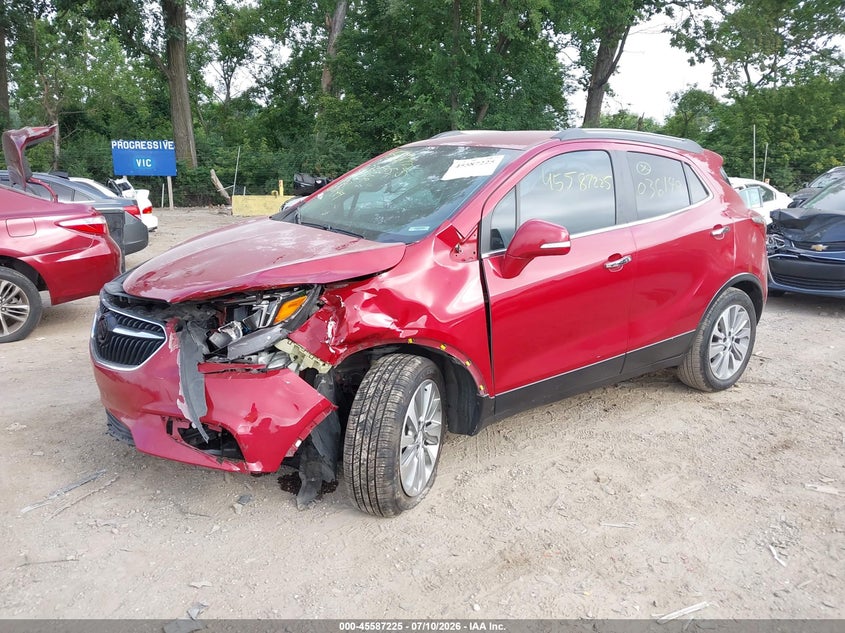 Vin: kl4cjasb2hb036149, lot: 46085600, buick encore preferred 20172