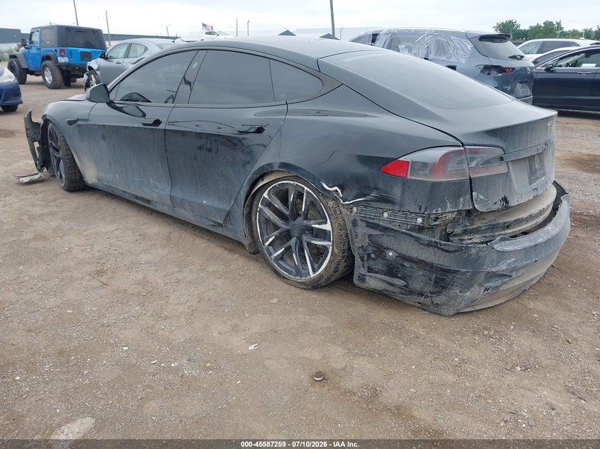 Vin: 5yjsa1e52mf455763, lot: 46085634, tesla model s long range dual motor all-wheel drive 20213