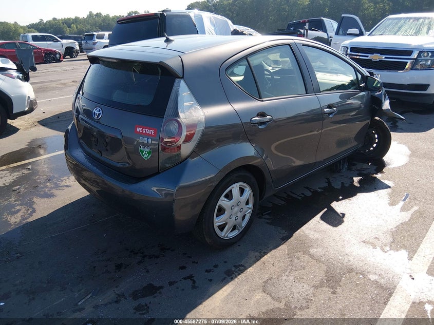 2012 TOYOTA PRIUS C auction photo 4