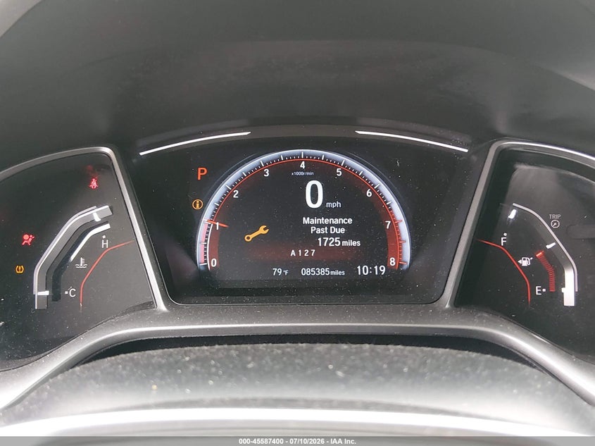 2019 HONDA CIVIC SEDAN 2.0L I-4 DOHC, VVT, 158HP
