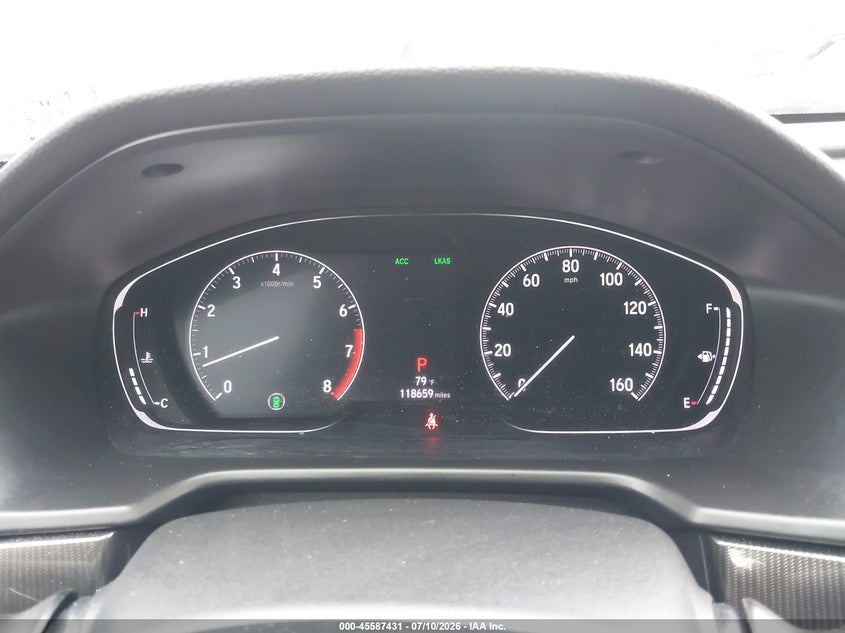 2020 HONDA ACCORD auction photo 7