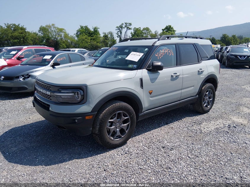 Vin: 3fmcr9d95prd88767, lot: 46085813, ford bronco sport badlands 20232