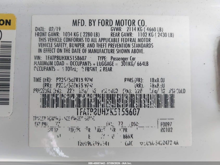 FORD MUSTANG - zdjęcie 9