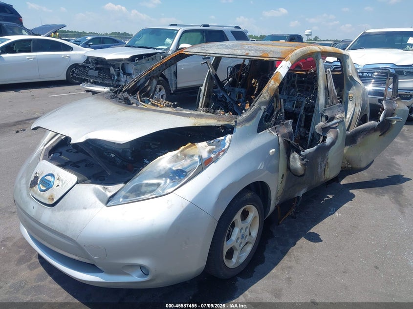 Vin: jn1az0cp4ct017554, lot: 46085830, nissan leaf sl 20122