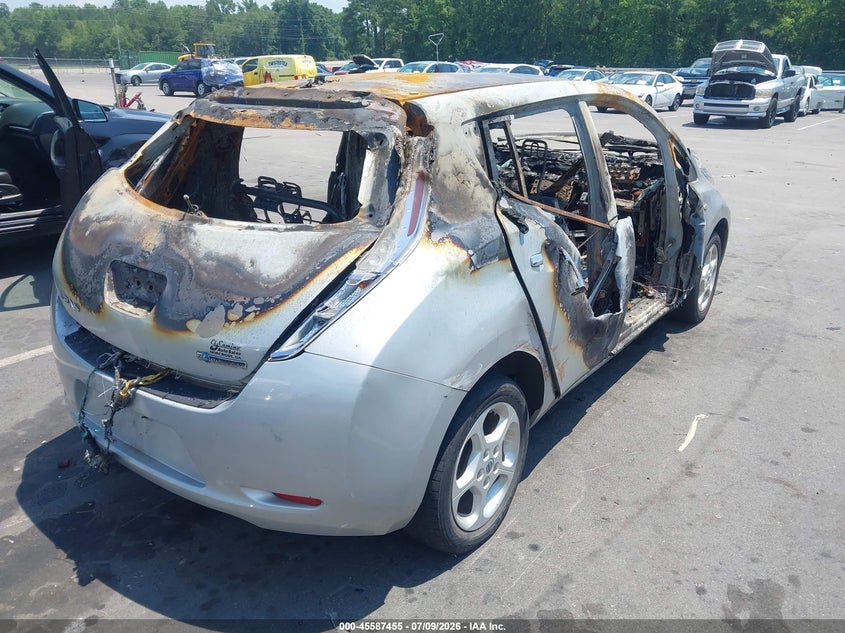 Vin: jn1az0cp4ct017554, lot: 46085830, nissan leaf sl 20124