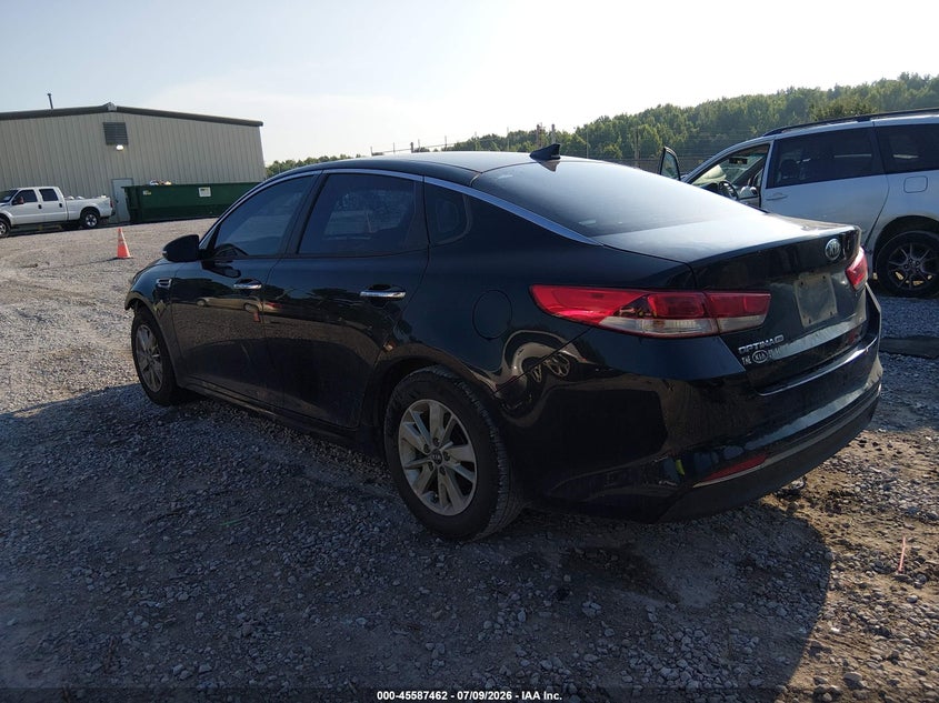 Vin: 5xxgt4l37gg104769, lot: 46085837, kia optima lx 20163