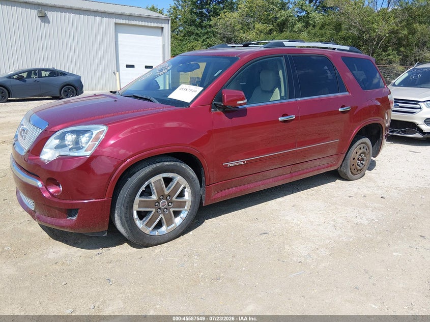 Vin: 1gkkvtedxbj231223, lot: 46085924, gmc acadia denali 20112