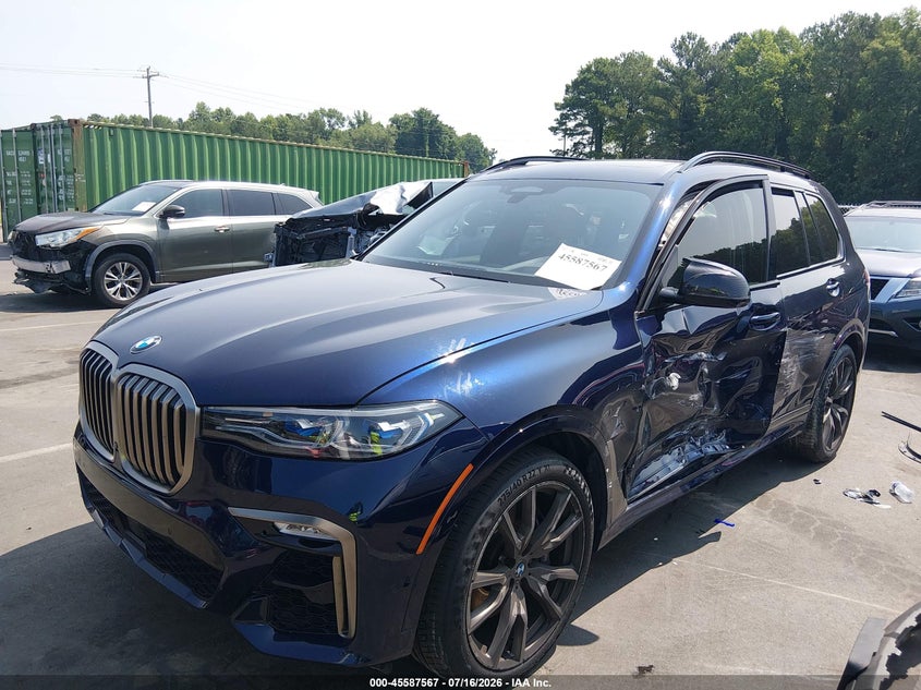 2022 BMW X7 M50I VIN: 5UXCX6C0XN9J40341 Lot: 45587567