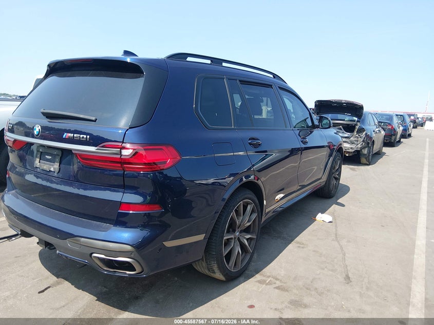 2022 BMW X7 M50I VIN: 5UXCX6C0XN9J40341 Lot: 45587567