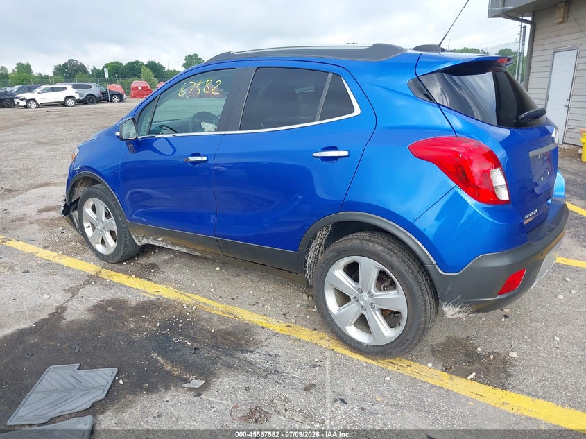 Vin: kl4cjgsb9gb685612, lot: 46085957, buick encore leather 20163