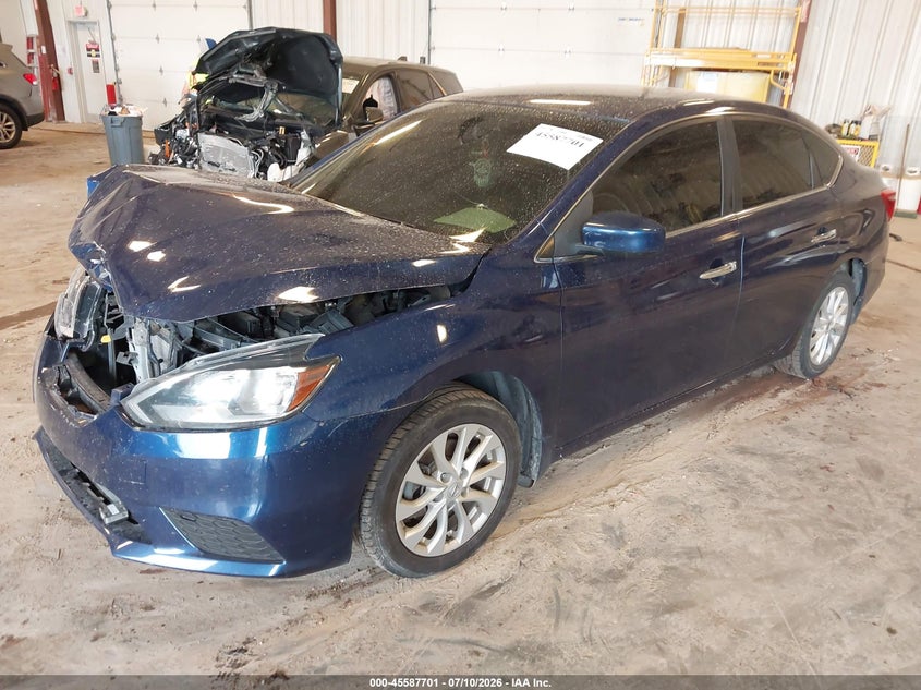 2018 Nissan Sentra Sv, Front End, IAAI, VIN 3N1AB7AP8JL650009 — photo 2