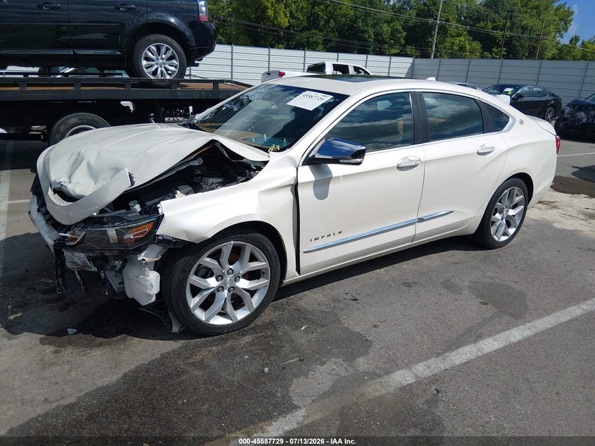2014 Chevrolet Impala, Удар спереди, IAAI, VIN 2G1155S38E9165780 — фото 2