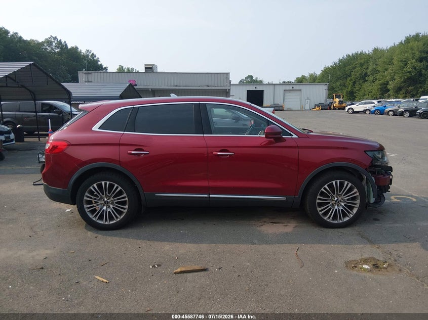 2016 Lincoln Mkx Reserve VIN: 2LMTJ8LR0GBL38252 Lot: 45587746
