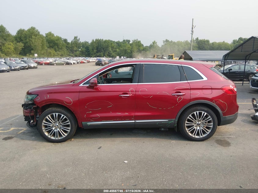 2016 Lincoln Mkx Reserve VIN: 2LMTJ8LR0GBL38252 Lot: 45587746