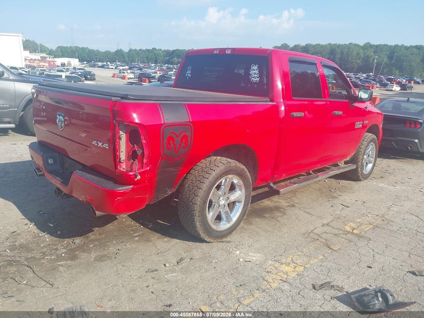 Vin: 3c6rr7kt0hg524373, lot: 46086230, ram 1500 express  4x4 5'7 box 20174