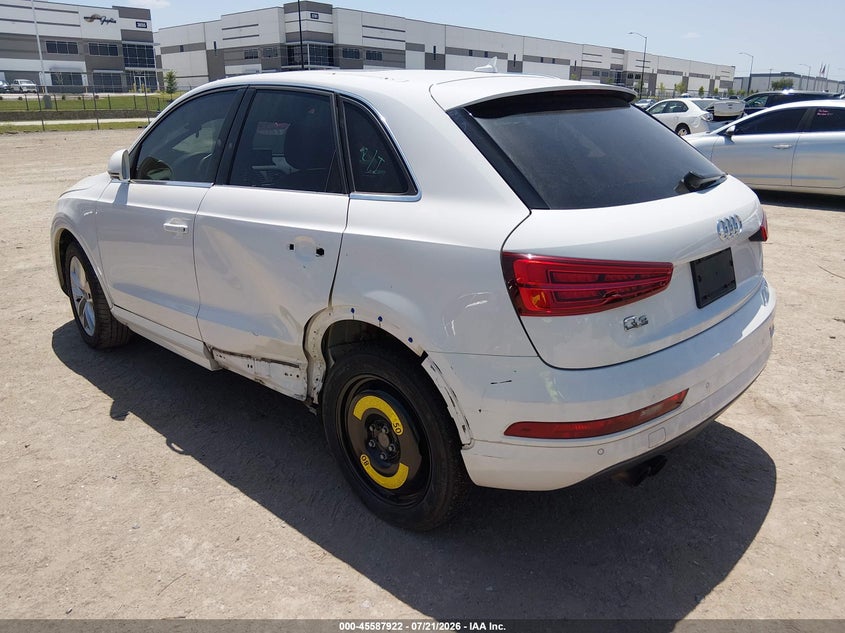 Vin: wa1bfcfs3gr003525, lot: 46086297, audi q3 2.0t premium plus 20163