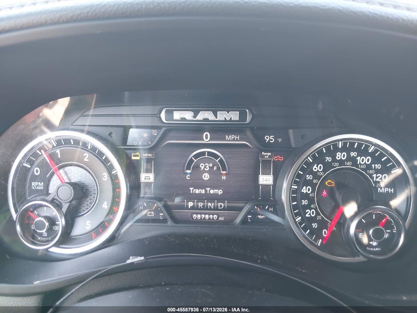 2022 Ram 2500 Laramie 4X4 6'4 Box VIN: 3C6UR5FL2NG249657 Lot: 45587936