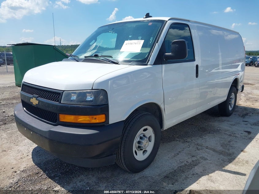 Vin: 1gcwgafp0p1107828, lot: 46086352, chevrolet express cargo rwd 2500 regular wheelbase wt 20232