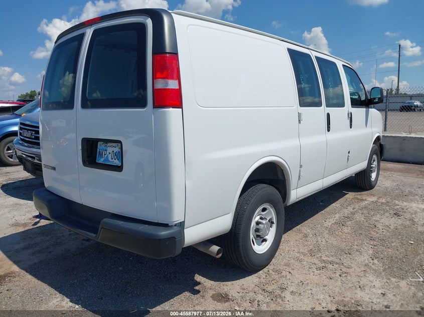 Vin: 1gcwgafp0p1107828, lot: 46086352, chevrolet express cargo rwd 2500 regular wheelbase wt 20234