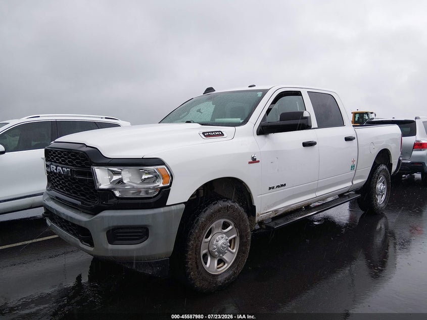 Vin: 3c6ur5cl0kg518321, lot: 46086355, ram 2500 tradesman  4x4 6'4 box 20192