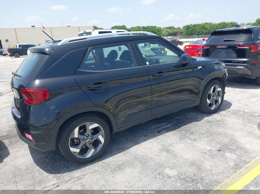 Vin: kmhrc8a30su386450, lot: 46086421, hyundai venue sel 20254