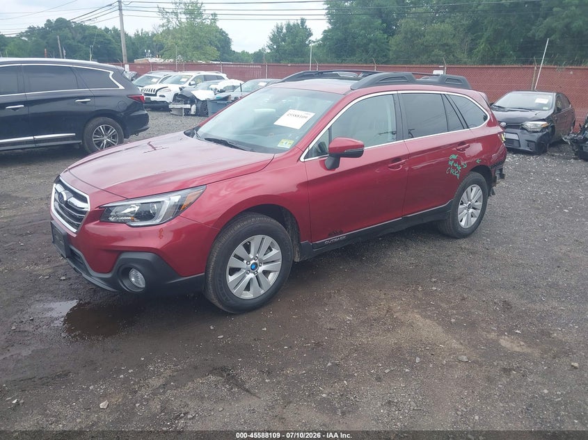 2019 Subaru Outback, Rear, IAAI, VIN 4S4BSAHC4K3234968 — photo 2