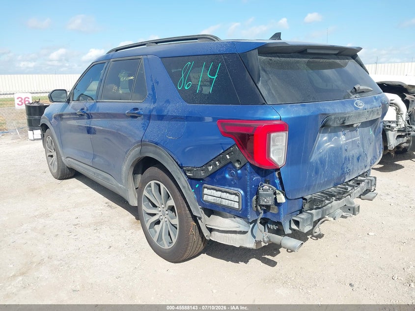 Vin: 1fmsk7kh2ngc10270, lot: 46086518, ford explorer st-line 20223