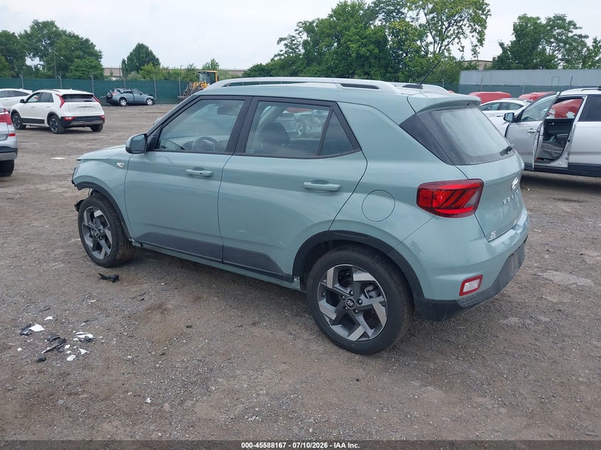 Vin: kmhrc8a39su347453, lot: 46086542, hyundai venue sel 20253