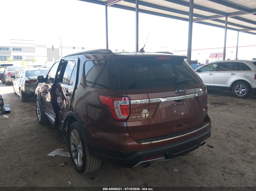 Vin: 1fm5k7d8xjga55083, lot: 46086596, ford explorer xlt 20183
