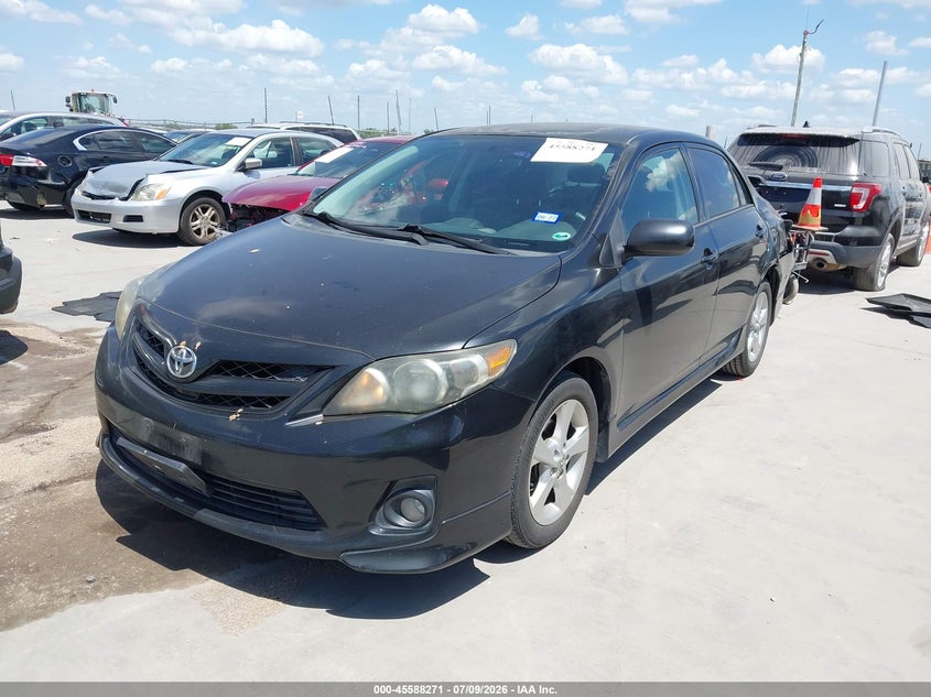 2013 Toyota Corolla, Rear, IAAI, VIN 5YFBU4EE8DP122187 — photo 2