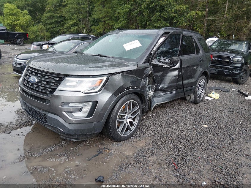 Vin: 1fm5k8gt5hga14635, lot: 46086718, ford explorer sport 20172