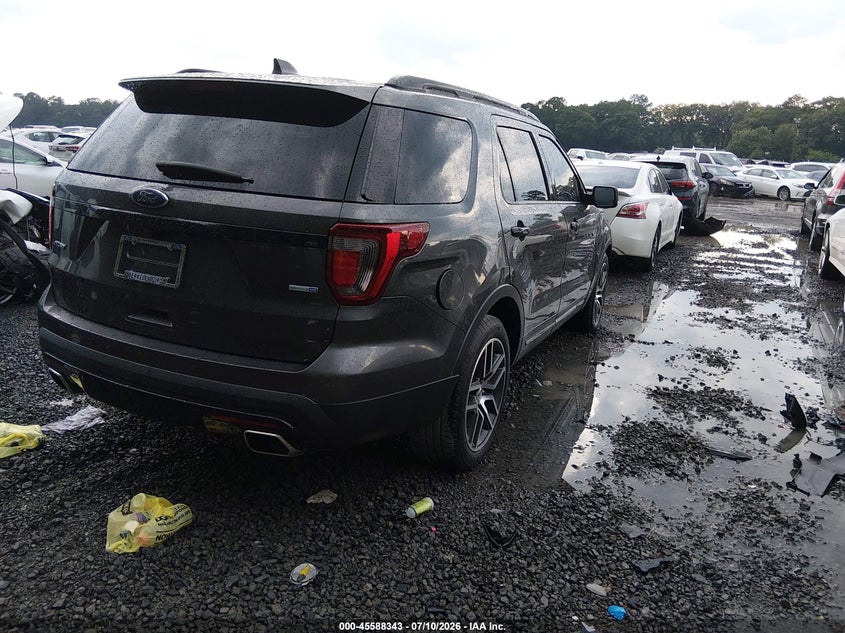 Vin: 1fm5k8gt5hga14635, lot: 46086718, ford explorer sport 20174