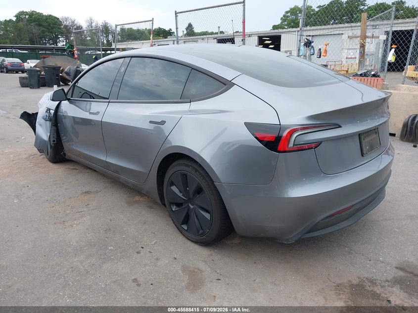 Vin: 5yj3e1ea9sf063592, lot: 46086790, tesla model 3 long range rear-wheel drive/standard rear-wheel drive 20253