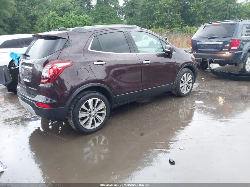 Vin: kl4cjasb1hb101587, lot: 46086860, buick encore preferred 20174