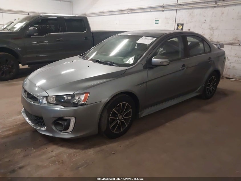 Vin: ja32v2fw9hu001782, lot: 46086873, mitsubishi lancer es 20172