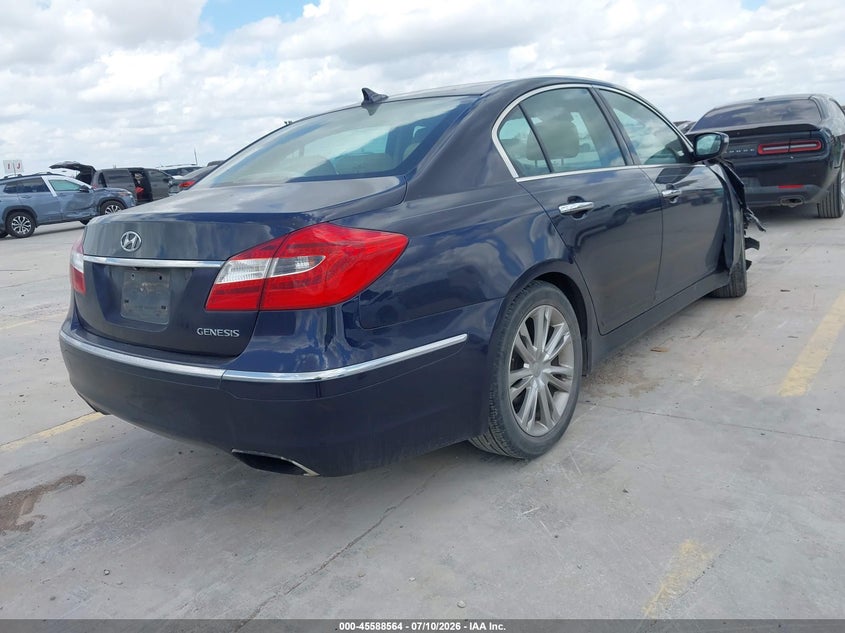 Vin: kmhgc4dd3cu195630, lot: 46086939, hyundai genesis 3.8 20124