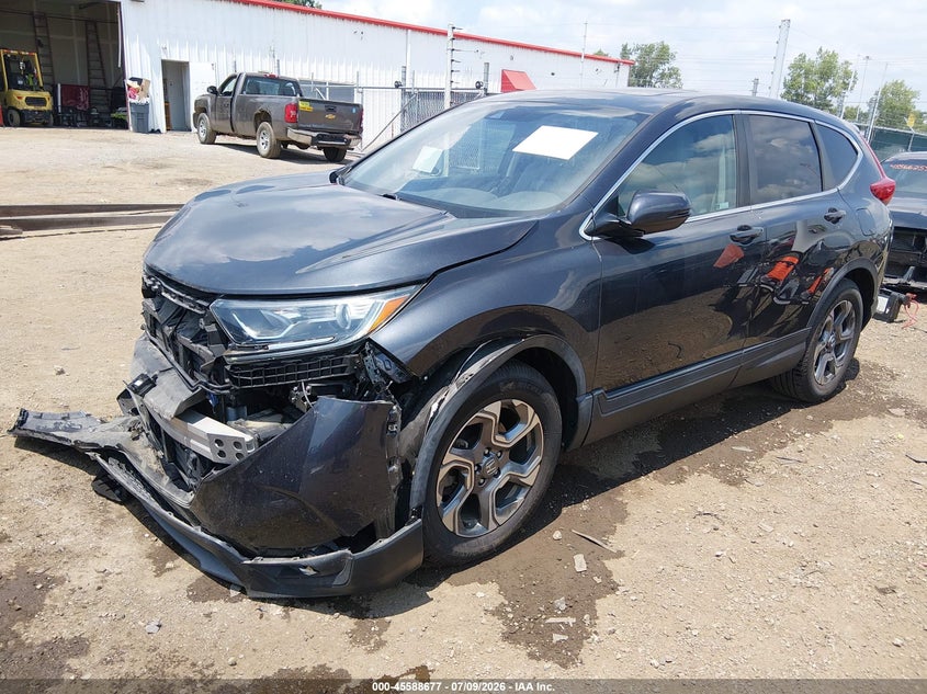 2019 Honda CR-V, Удар спереди, IAAI, VIN 5J6RW2H55KL017826 — фото 2
