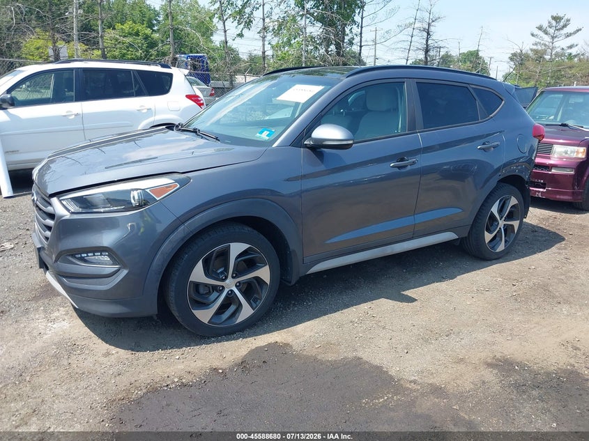 2018 Hyundai Tucson, Удар ззаду, IAAI, VIN KM8J3CA21JU625848 — фото 2