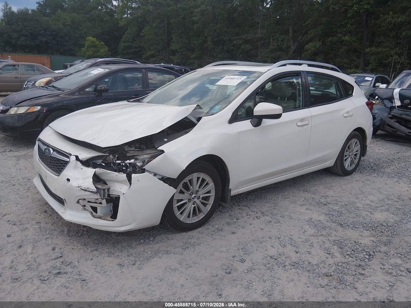 Vin: 4s3gtab61h3705901, lot: 46087092, subaru impreza 2.0i premium 20172
