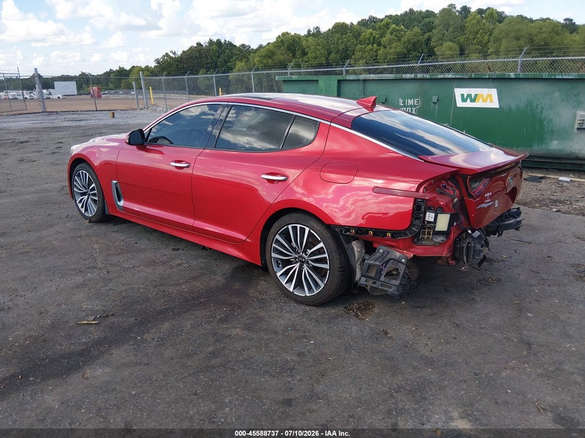Vin: knae25la3k6050888, lot: 46087114, kia stinger premium 20193