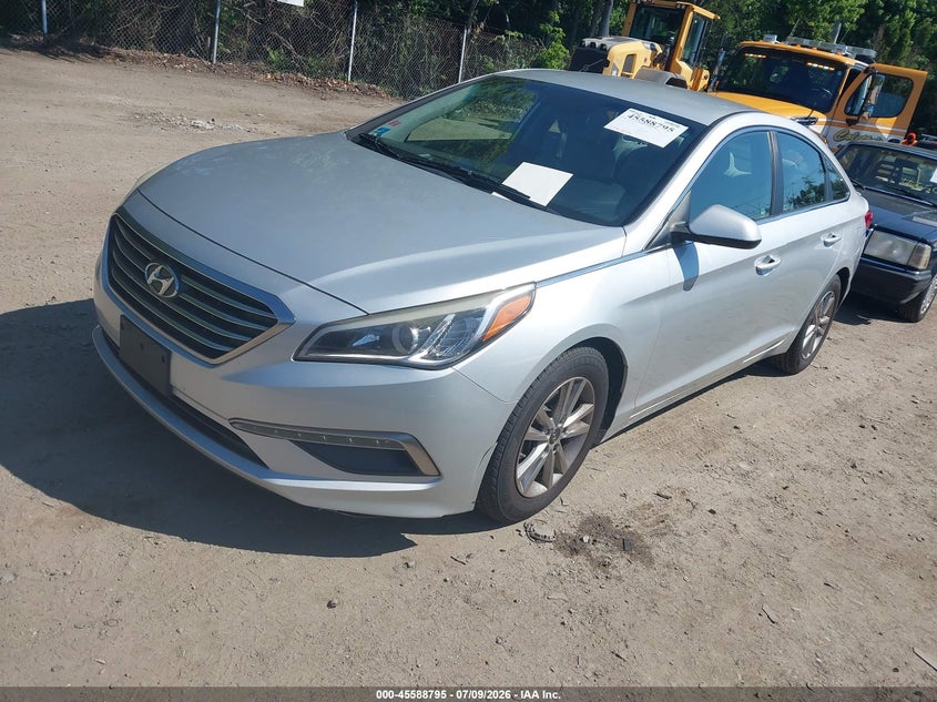 2015 Hyundai Sonata, Правый бок, IAAI, VIN 5NPE24AF4FH039986 — фото 2