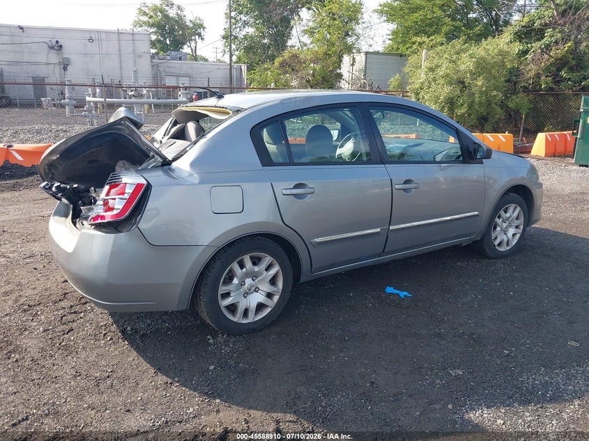 2012 NISSAN SENTRA SEDAN 2.0L I-4 DOHC, VVT, 140HP