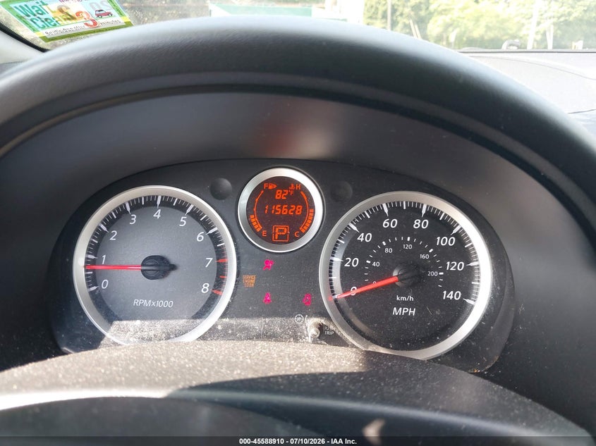 2012 NISSAN SENTRA SEDAN 2.0L I-4 DOHC, VVT, 140HP